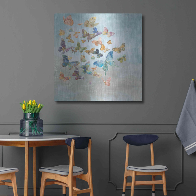 «Beautiful Butterflies V3 Square» par Danhui Nai, H 36 po x l 36 po