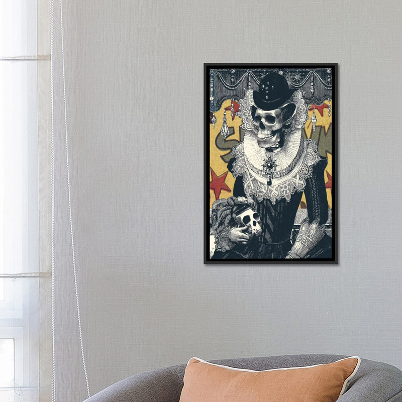 "Van Cleef" par Ali Gulec, impression sur toile tendue, H 26 po x l 18 po x P 1,5 po, Toile encadrée noire, Pas de tapis