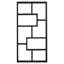 Felan 183.6cm H x 90cm W Geometric Bookcase-809570649