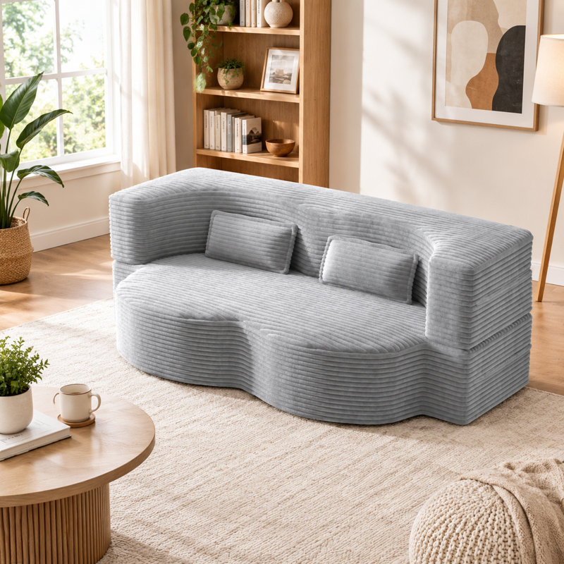 78 " Corduroy Sleeper Sofa
