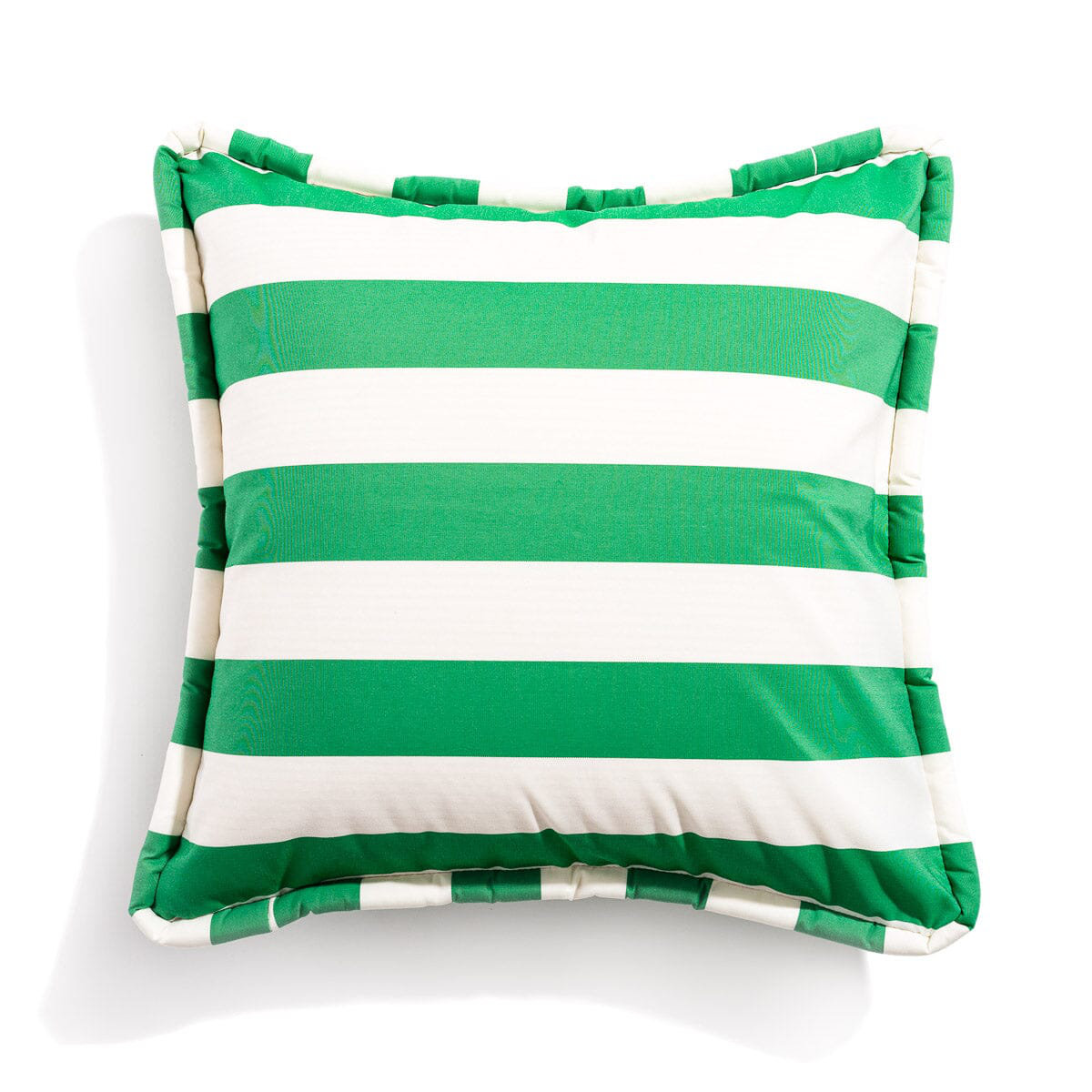 Crew Mimosa Pillow, 26" H x 26" W, Green Striped