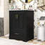 Meuble-lavabo de salle de bain avec lavabo en céramique, tiroir de rangement et armoire à fermeture en douceur-1455062295