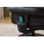 Fauteuil inclinable et pivotant à 360 ° en cuir de massage avec repose-pieds-65232667