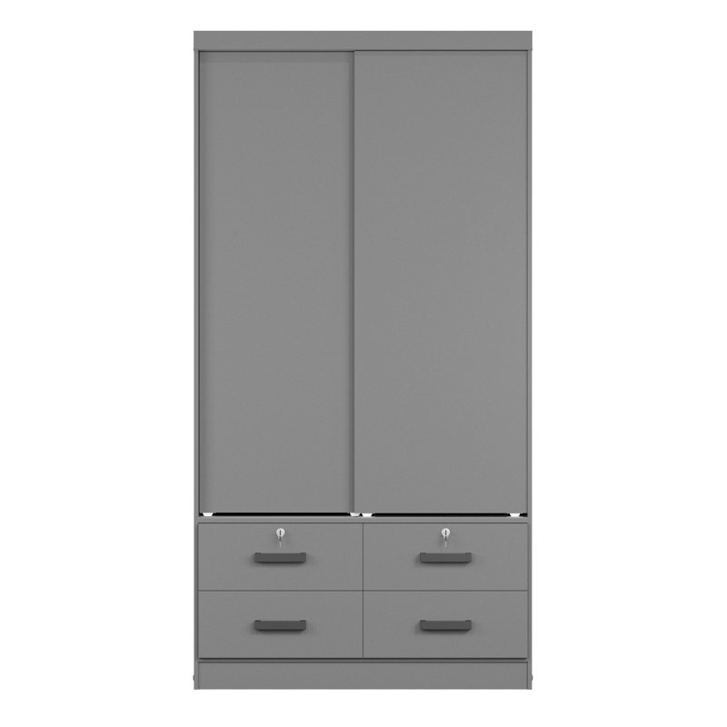 Armoire Toles, Gris foncé