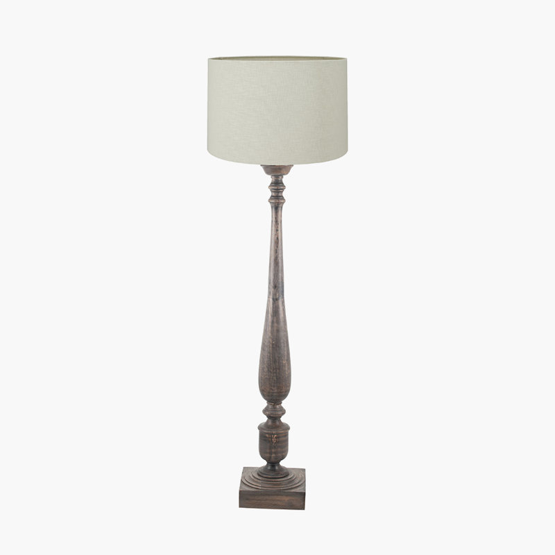 Bernadin 163cm Matte Traditional Floor Lamp, Cream
