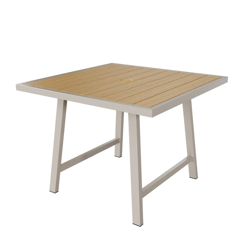 Patio Dining Set with, 76.5cm H x 80cm W x 80cm D, 4