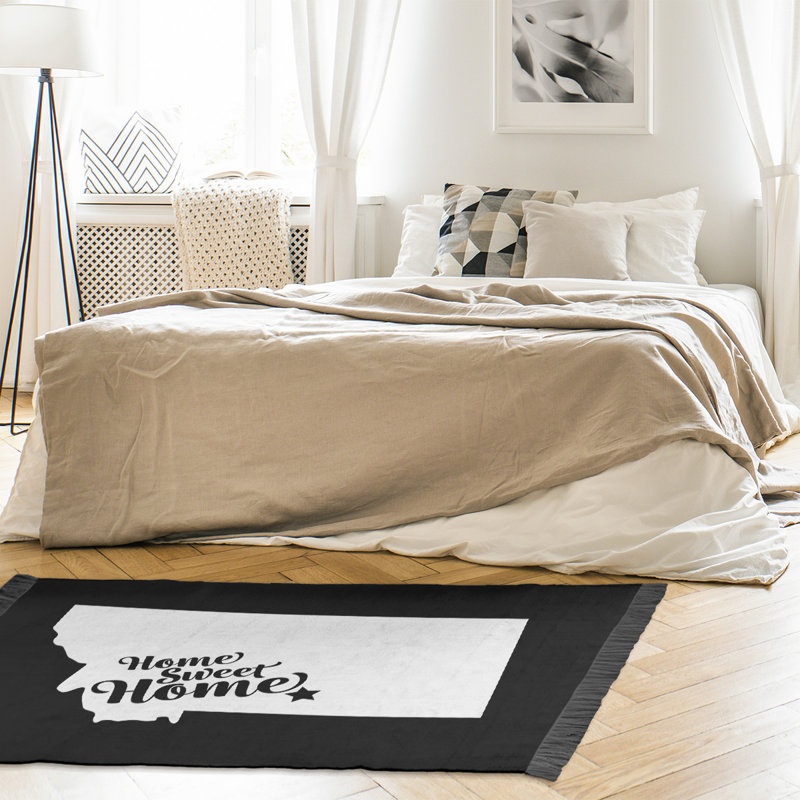 Tapis noir « home billings »