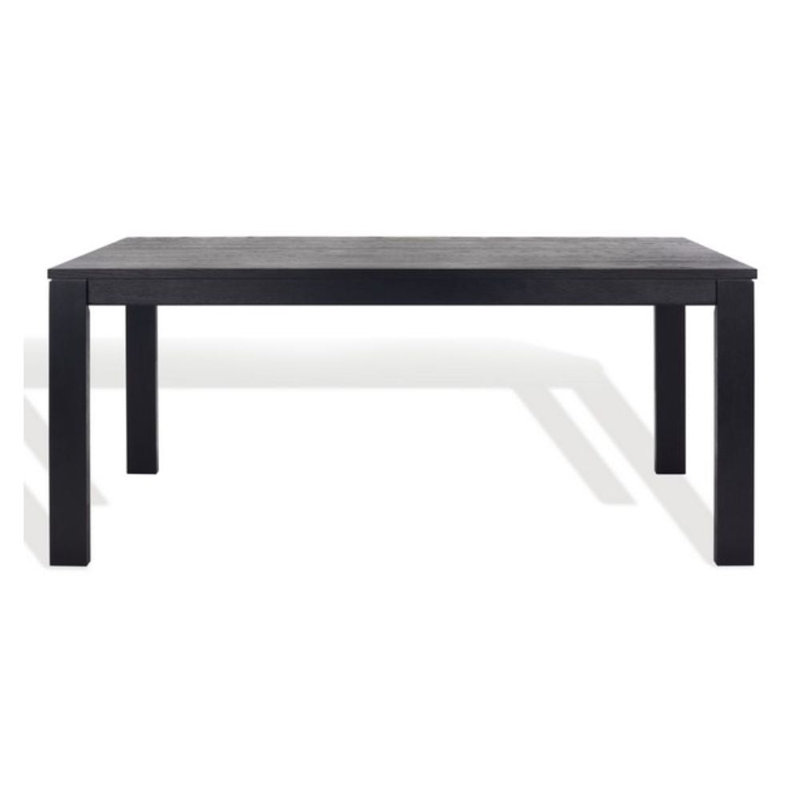 Table de salle à manger Trudie, Noir, H 30 po x L 70 po x l 40 po