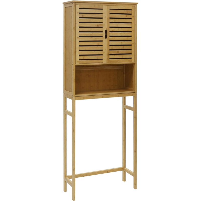 Geanino Bamboo Freestanding Over The Toilet Storage