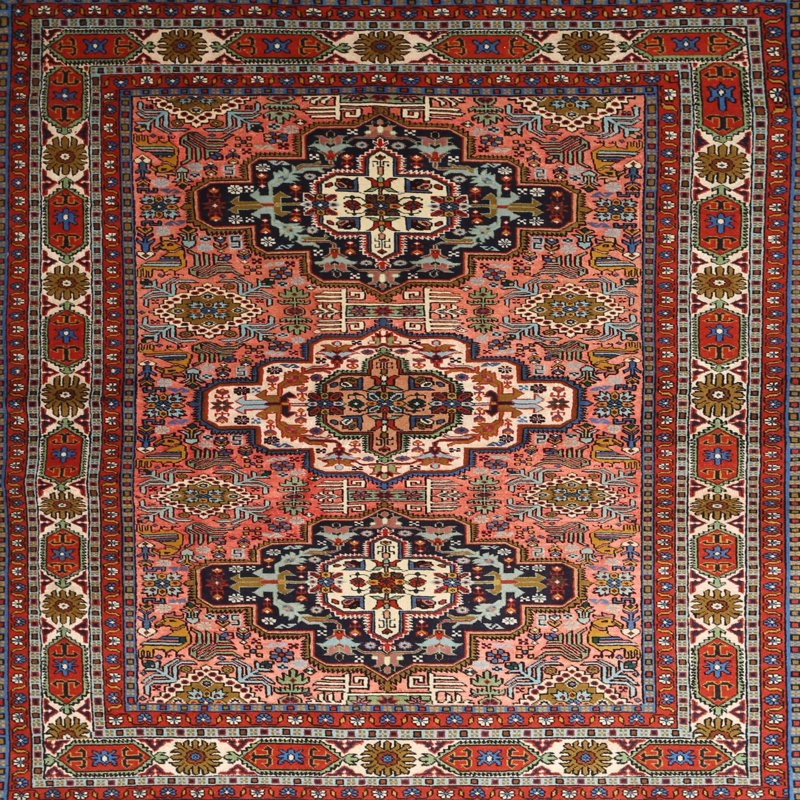 Southwestern Indoor Rug, Square 6'