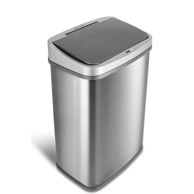 Nine Stars 13.2 Gallon Stainless Steel Motion Sensor Trash Can