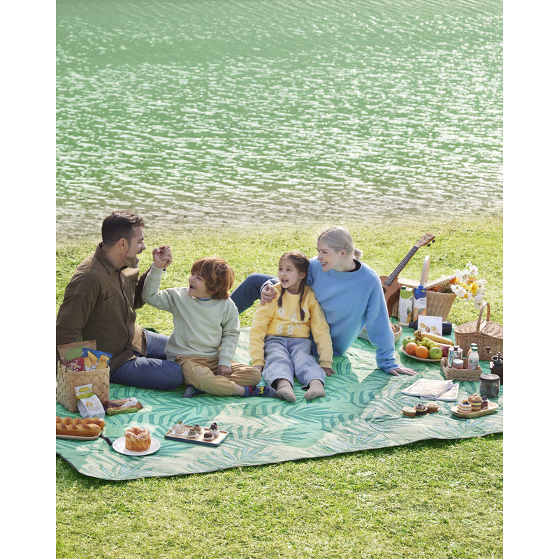 200x300cm Polyester Picnic Blanket, Green