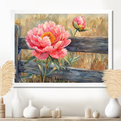 «Countryside Pivoines» par The Stable Gate I - Pivoines, art mural
