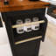 54.5" Drop-Leaf Countertop Kitchen Cart With Power Outlet And Spice Rack & Towel Rack-1850700022