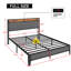  Lit plateforme tapissier en métal avec station de charge-11059946-16941154