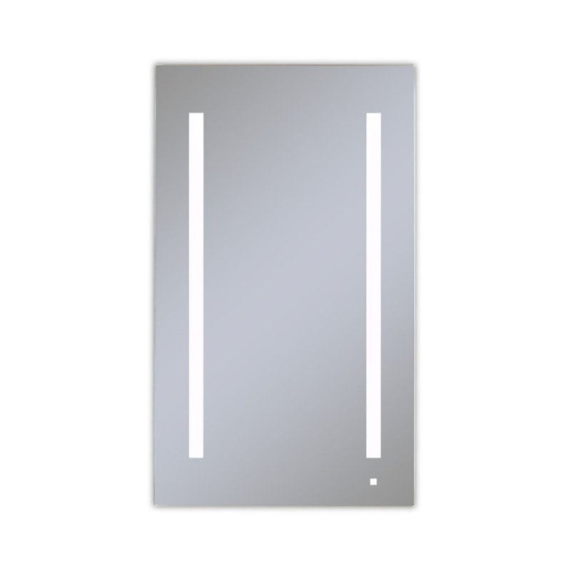 Sleek 40" Rectangular Frameless Medicine Cabinet with LED and Bluetooth