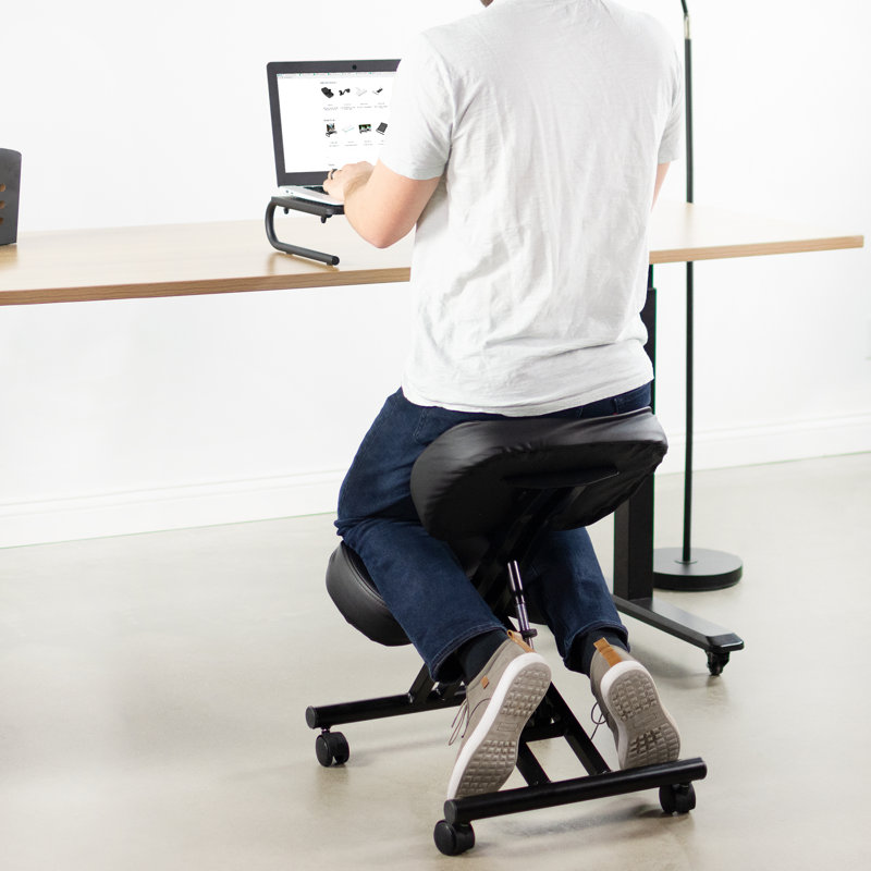 Fauteuil ergonomique à genoux pour la maison et le bureau (série DN-CH-K01B), Noir