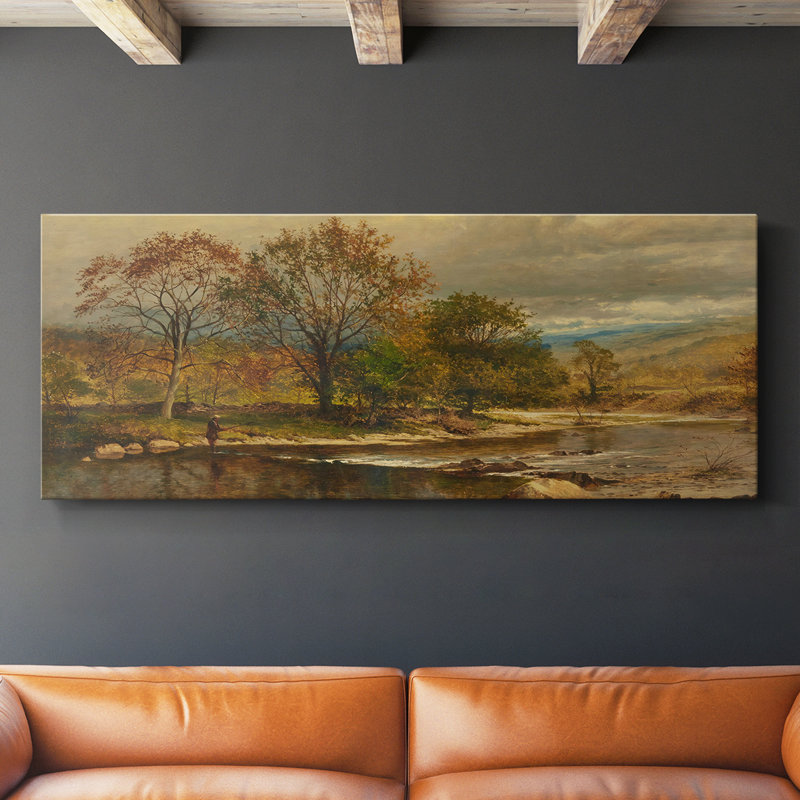 Série paysage - DCCXLIV - Toile tendue avec châssis - Prêt à accrocher, H 16 po x l 40 po