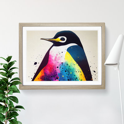 XH1022-6882X Penguin Splash Vol.3 1 Piece Single Picture Frame Wall Art