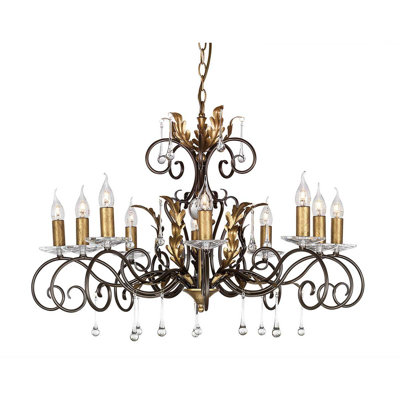 Barcroft 10 - Light Candle Style Chandelier