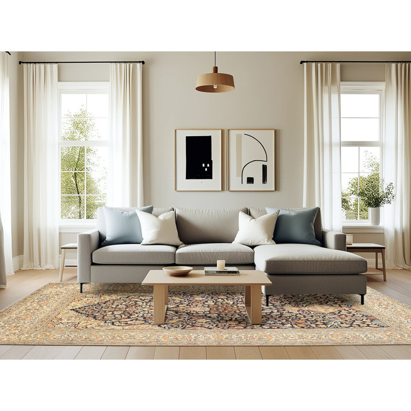 Wormald Oriental Indoor Rug, Rectangle 6' x 9'
