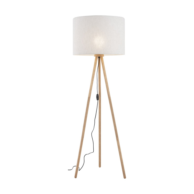 Lampe sur pied Addisin, Beige