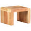 Table d'appoint en bois d'acacia massif 16,9 po x 15,7 po x 11,8 po