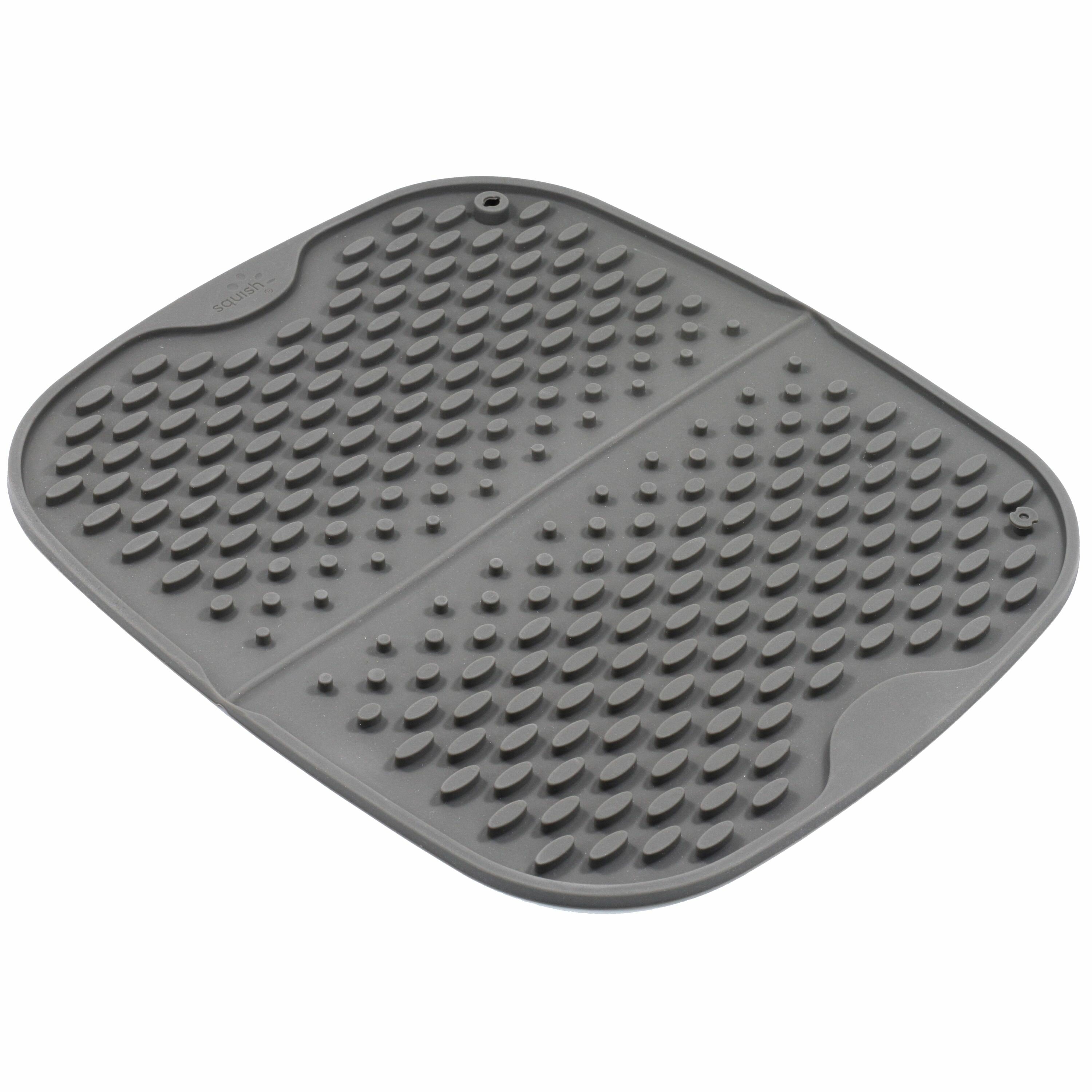 Silicone Grey Dish Drying Mat | Crate & Barrel