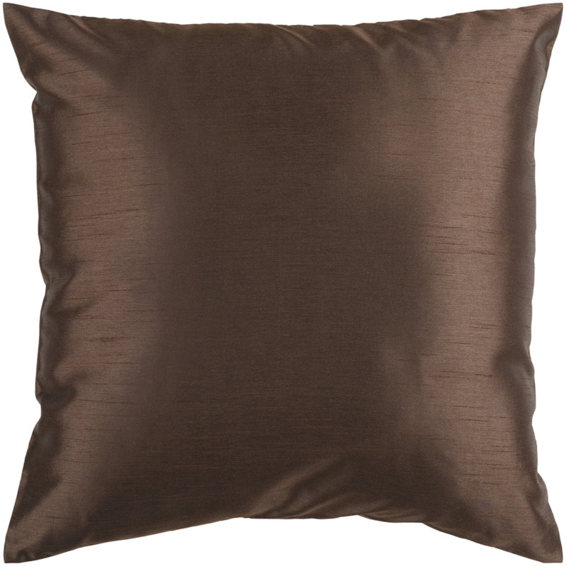 Plum Polyester Square Pillow Set with Inserts
