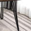 Table rustique rustique en pin foncé avec cadre en métal polyvalent