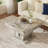 31.5" Square Rustic Coffee Table with Natural Wood Grain: A Perfect Blend of Style and Stability-90767110