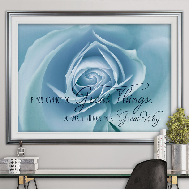Do Great Things - Reproduction de cadre photo, Argent, H 30 po x l 40 po x P 1,5 po