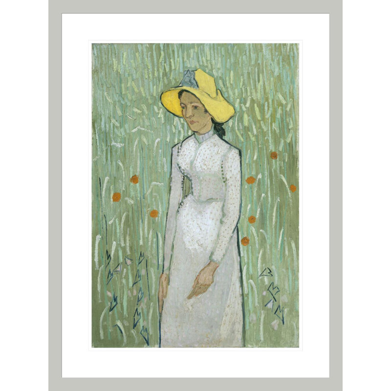 «Girl in White» par Vincent van Gogh, impression giclée encadrée, 29,5 po H x 22,18 po L