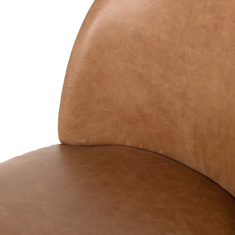 Chaise rembourrée en cuir Jumelle