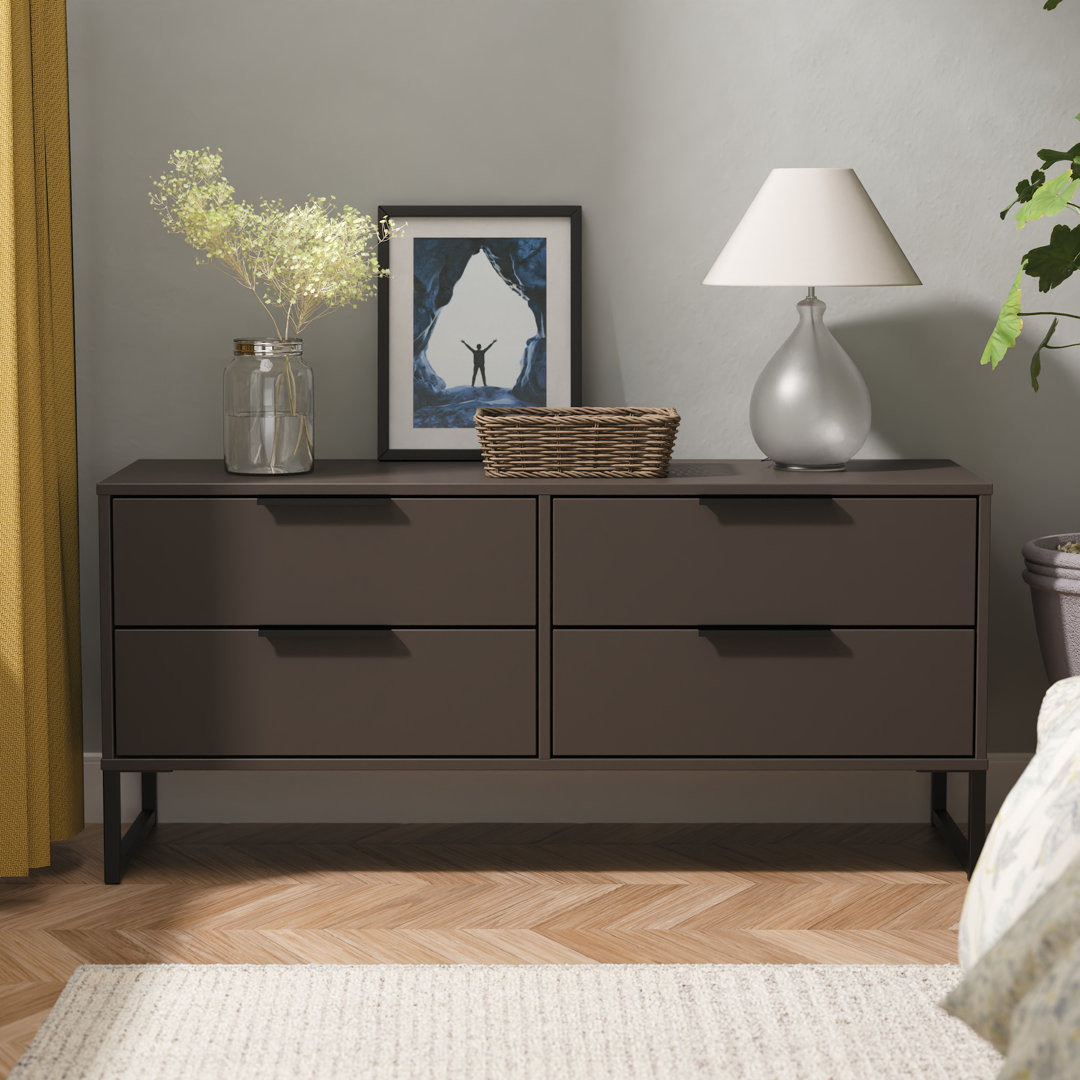 Bonnelle 4 Drawer Bed Box in Graphite (Ready Assembled)