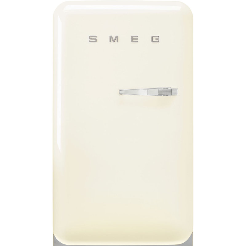 SMEG 21.44" 4.48 Cubic Feet Cu. Ft. Energy Star Black Refrigerator, Cream, Left
