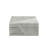 White Resin Ridged Boxes Set of Two - 12" x 8" x 4"