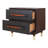 Pari Nightstand/Side Table 2 Drawers, Dark Walnut