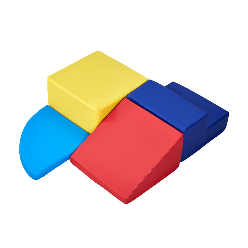 Ensemble de 4 blocs d'escalade en mousse pour tout-petits - Parcours d'obstacles intérieur pour enfants Soft Play