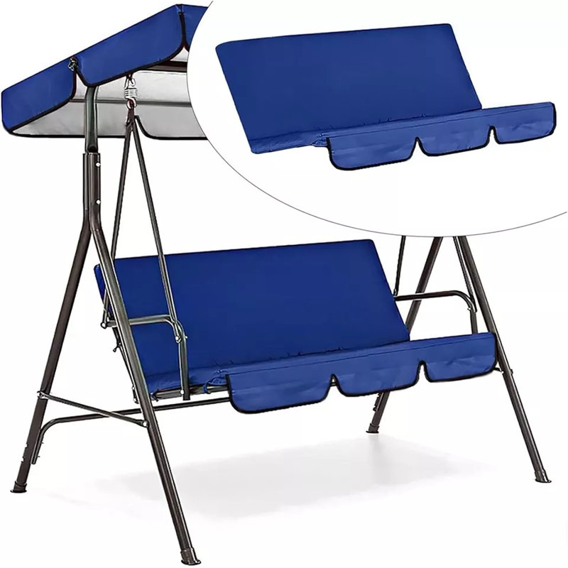 Housse de protection pour coussin de balancelle de véranda, beige, Bleu