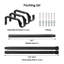 Carstaffney Matte Black 72cm to 360cm 2.5cm Curtain Track/Rail