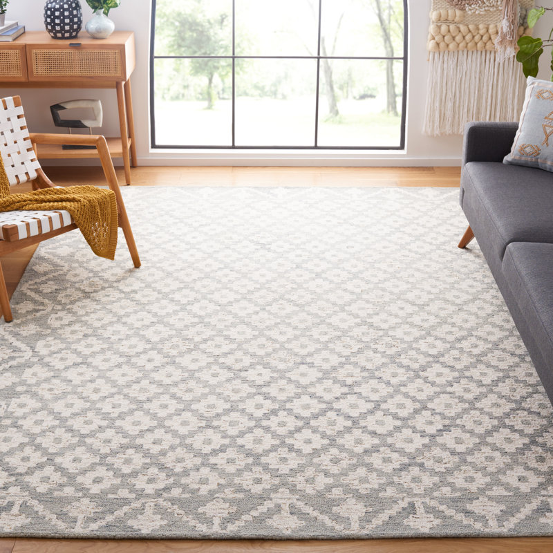 Metro 357 Area Rug In Ivory / Light Blue, Rectangle 8' x 10'
