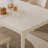 Pure White Matte Rock Slab Dining Table-1792004368