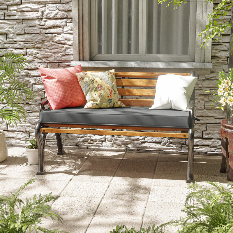 Outdoor Bench Cushion 48 X 18 X 3 Inch Indoor And Outdoor Seat Cushions, 48" W x 18" D, Light Gray