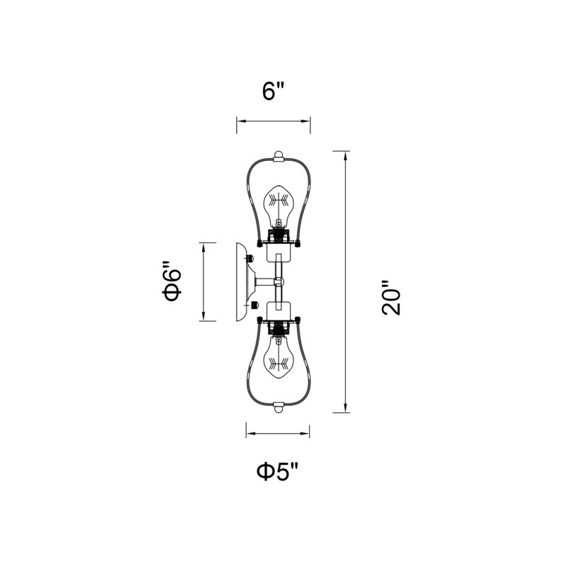 Thomas 2-Light Wall Sconce – Black Industrial Metal Cage Fixture