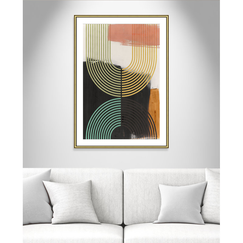 «Bolded II» par Isabelle Z, 30.75'' W x 42.75'' H, Matted Print, Or classique