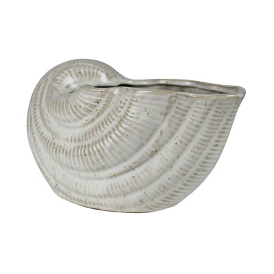 Pot à fleurs Nautilus, céramique, 4 po