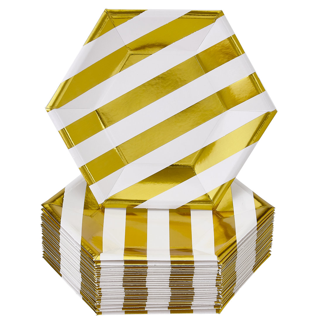 Heavy Weight Paper Disposable Dinner Plate (Set of 24) Silver Spoons