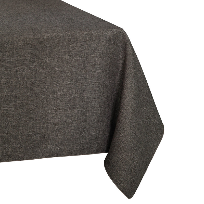 Nappe ronde en polyester Vallejos, Brun, 144 po x 60 po, oblong