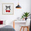 Lucky Cherries & Plaid Bow, impression encadrée sous verre, design par Paul Brent-826067915-826067916